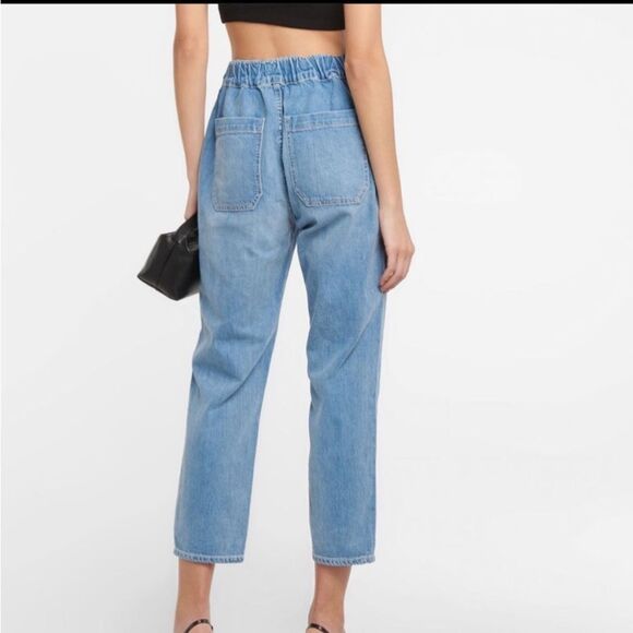 Veronica Beard Arya High-Rise Straight-Leg Jeans - Picture 2 of 7